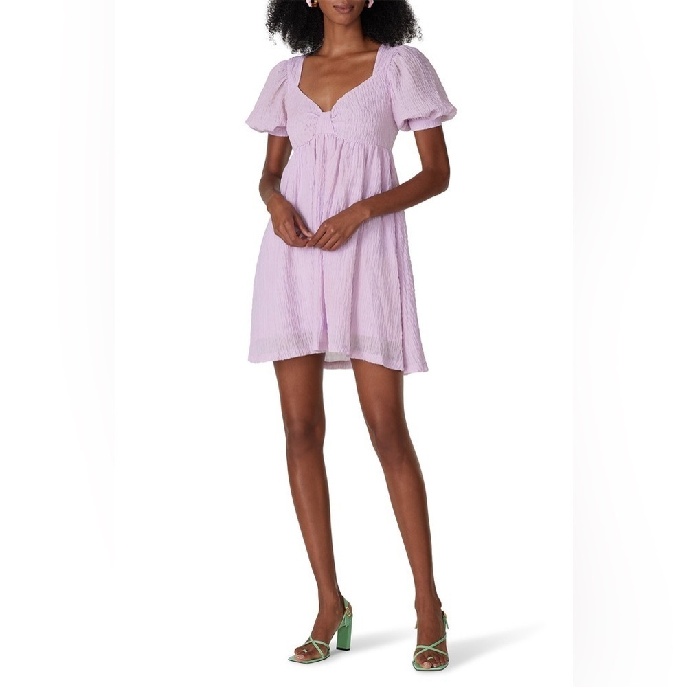 Rent The Runway Now Womens Lilac Babydoll Mini Dress In Size Xl — image 2 of 8